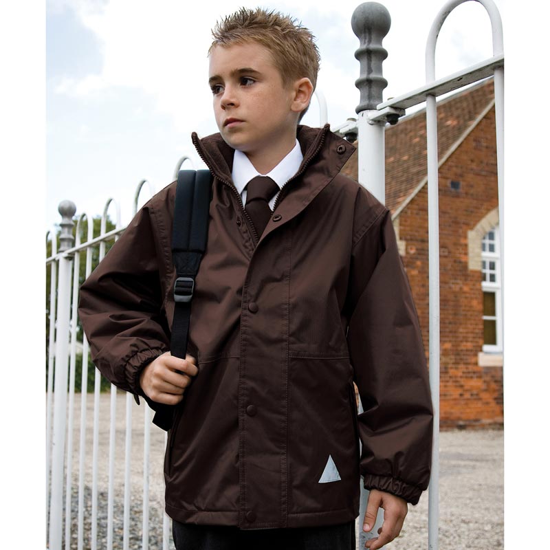 Junior/youth reversible StormDri 4000 jacket - Black/Grey XXS